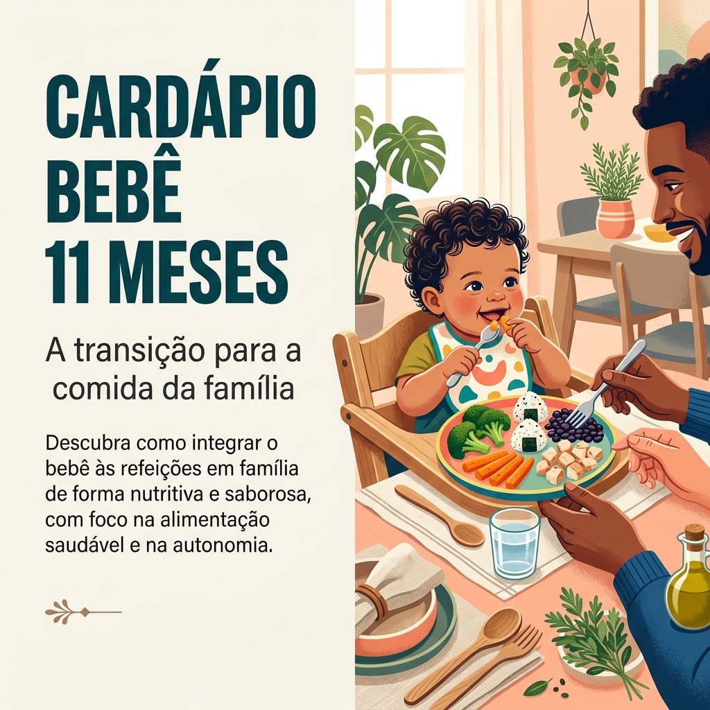 Cardápio Bebê 11 Meses: 25 Receitas e Transição para Alimentação Familiar