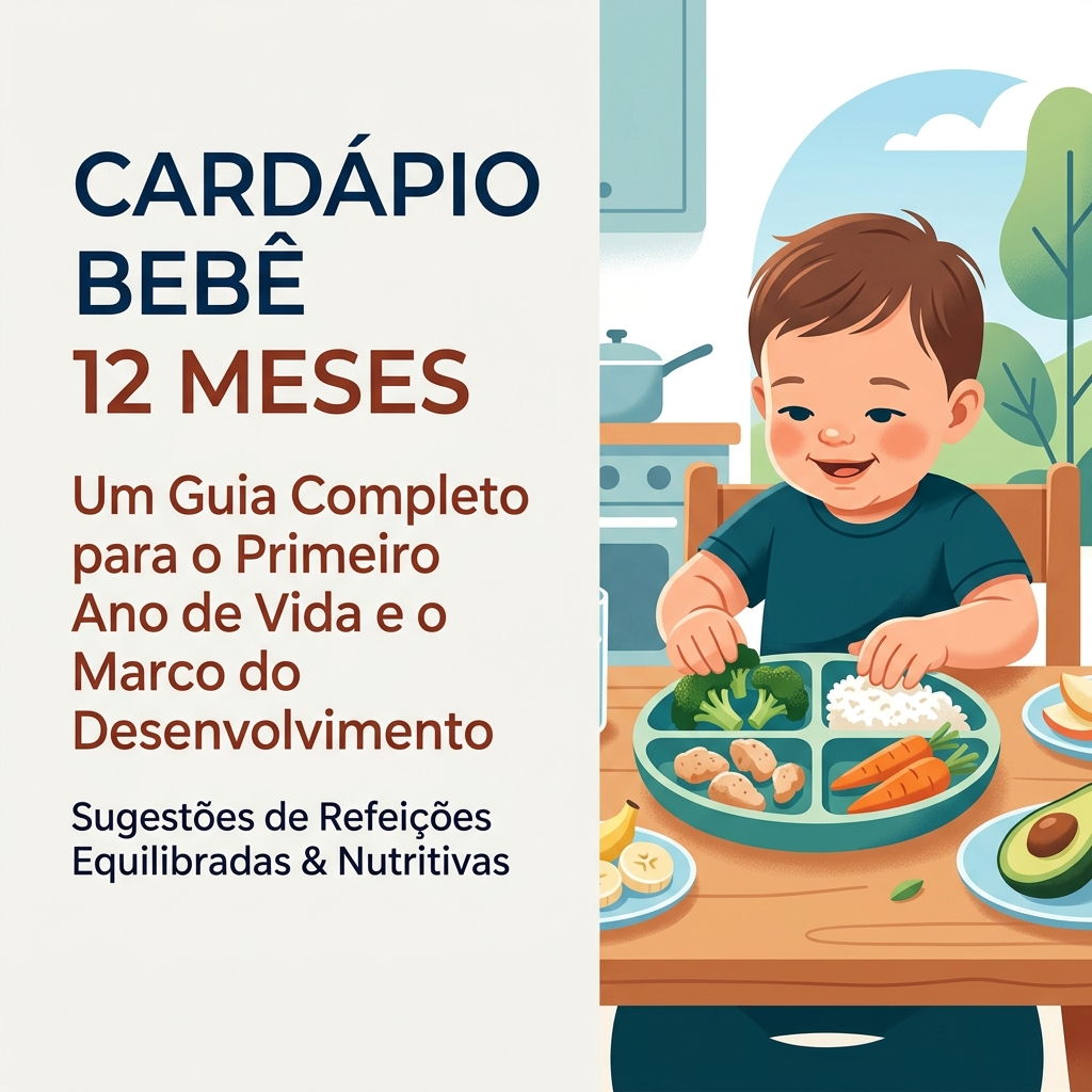 Cardápio Bebê 12 Meses: 25 Receitas e o Grande Marco do 1 Ano