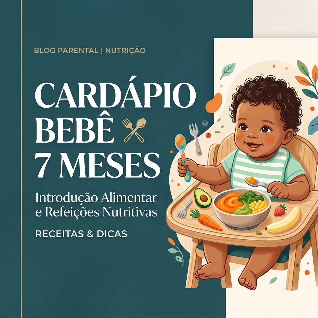 Cardápio Bebê 7 Meses: Receitas, Texturas e o Que Introduzir