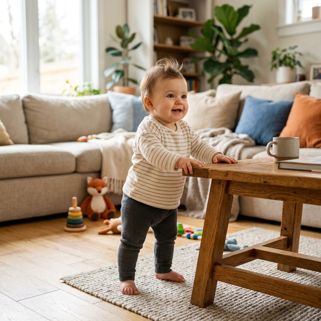 Desenvolvimento do Bebê 10 Meses: Primeiros Passos se Aproximam