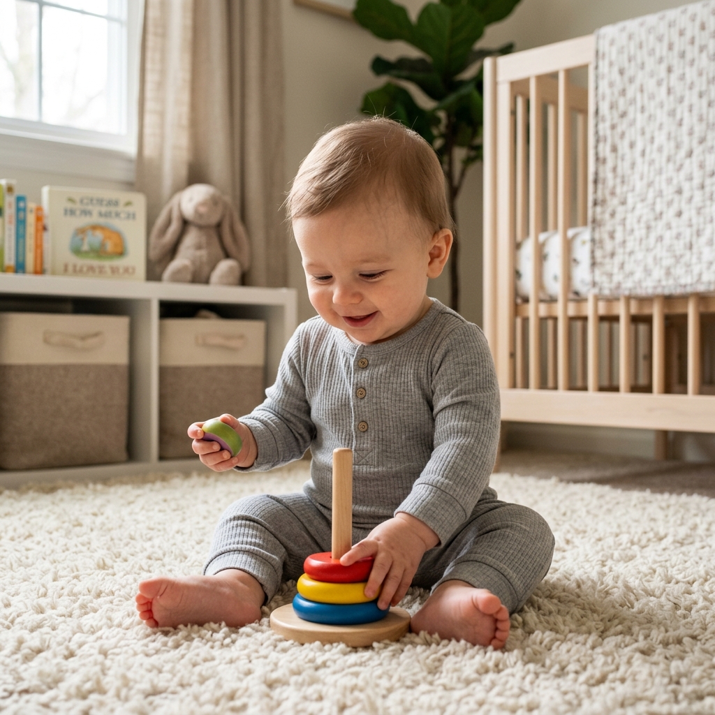 Desenvolvimento do Bebê 7 Meses: Senta Sozinho e Alimentação em Pleno Vapor